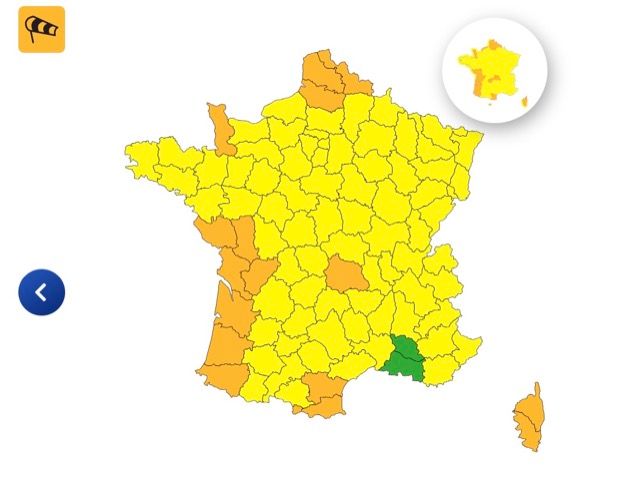 Vents violents : voici les 16 d&eacute;partements plac&eacute;s en vigilance orange ce jeudi 23 octobre 2025
