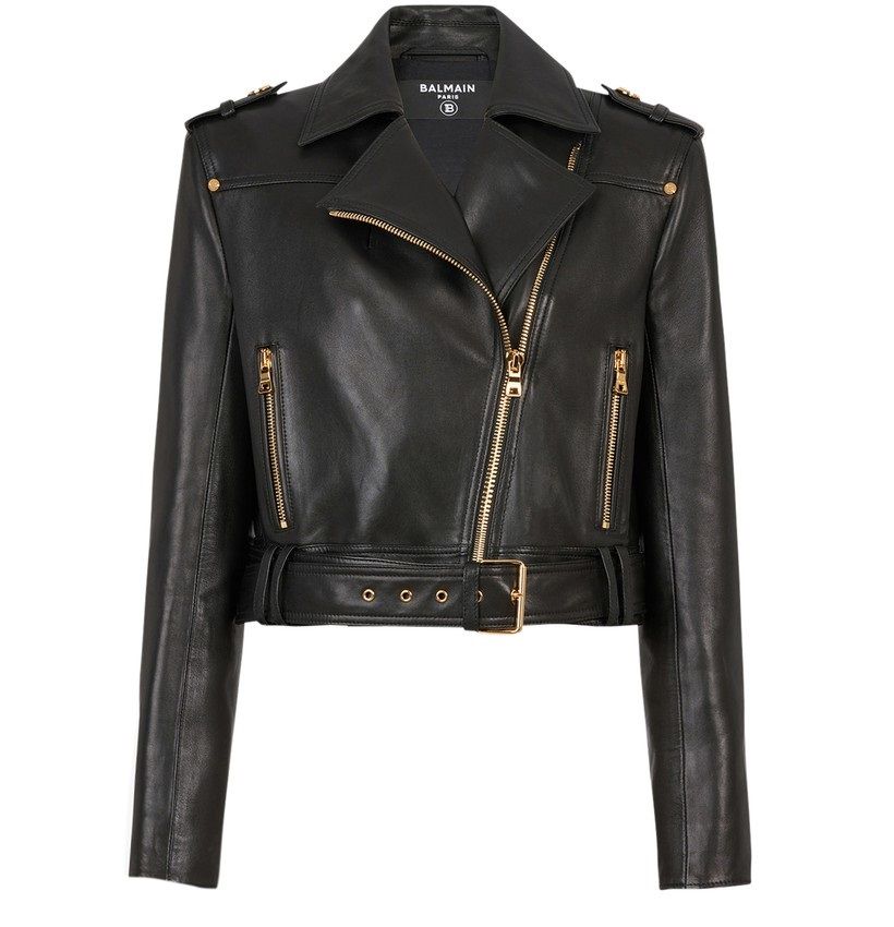 veste-courte-cuir-balmain