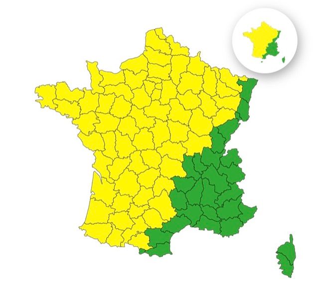 Orages : 69 d&eacute;partements plac&eacute;s en vigilance jaune ce samedi 20 septembre 2025
