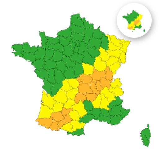 Météo du 3 juin : 14 départements en alerte orange pour orages violents